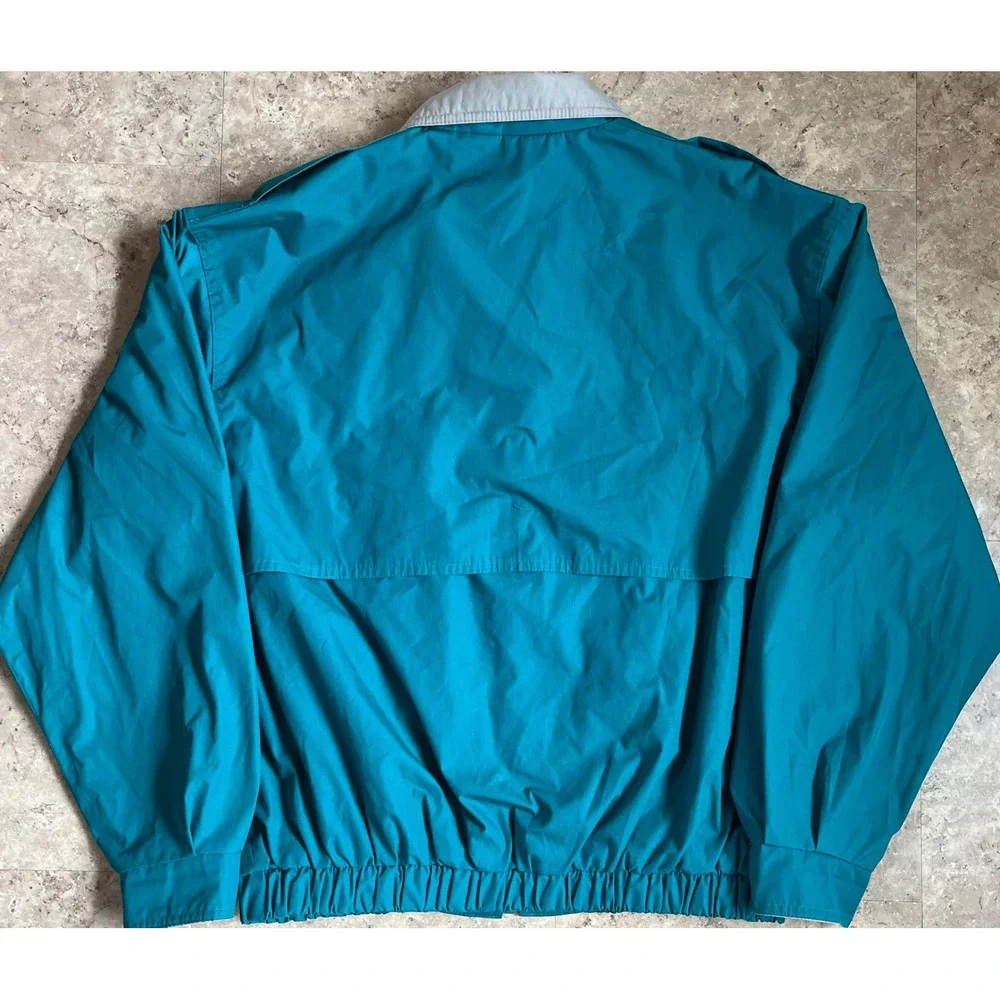 Members Only Teal Jacket Men's Size Medium Lightweight Windbreaker Classic Korea